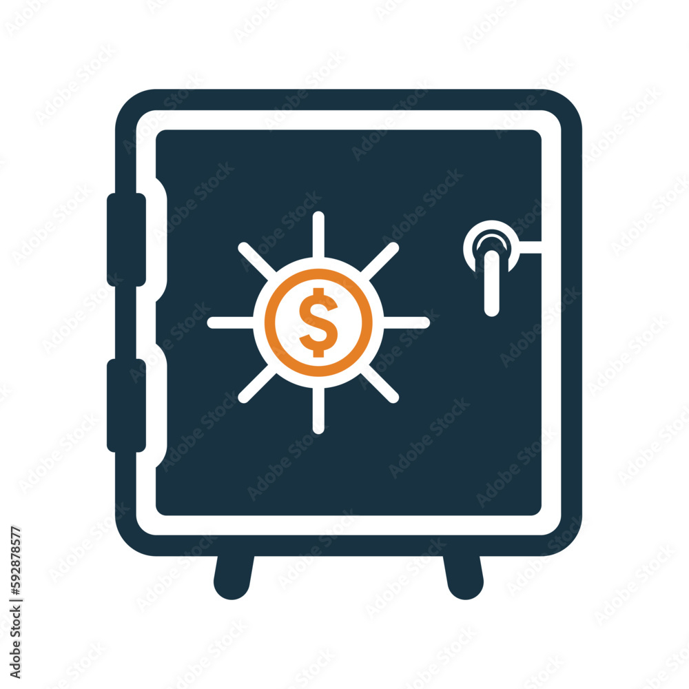 Locker, money, safe icon. Simple editable vector graphics. Locker, money, safe icon. Simple editable vector graphics.