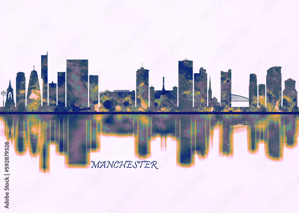 Manchester England Skyline