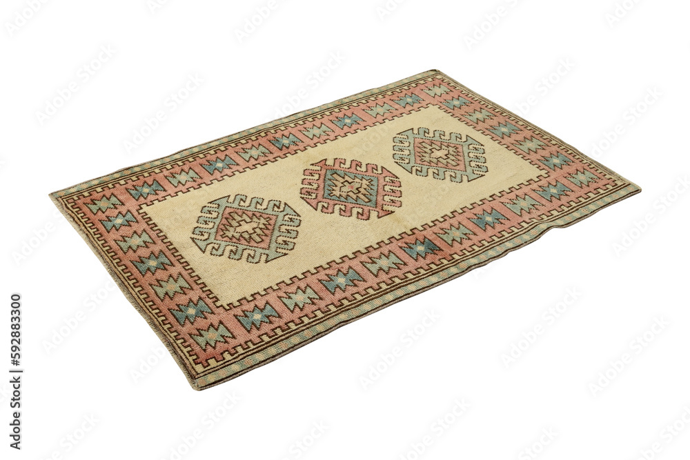 hand-woven, decorative wool Turkish carpet hand-woven, decorative wool Turkish carpet