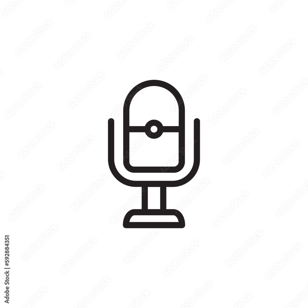 Microphone Audio Sound Outline Icon Microphone Audio Sound Outline Icon