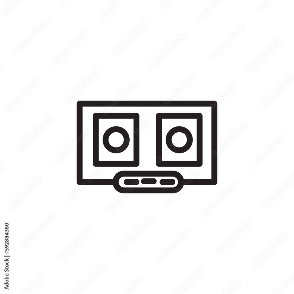 Music Dj Mixer Outline Icon Music Dj Mixer Outline Icon