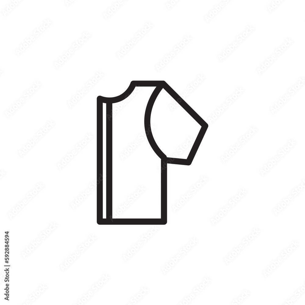 Sewing Cloth Fabric Outline Icon Sewing Cloth Fabric Outline Icon
