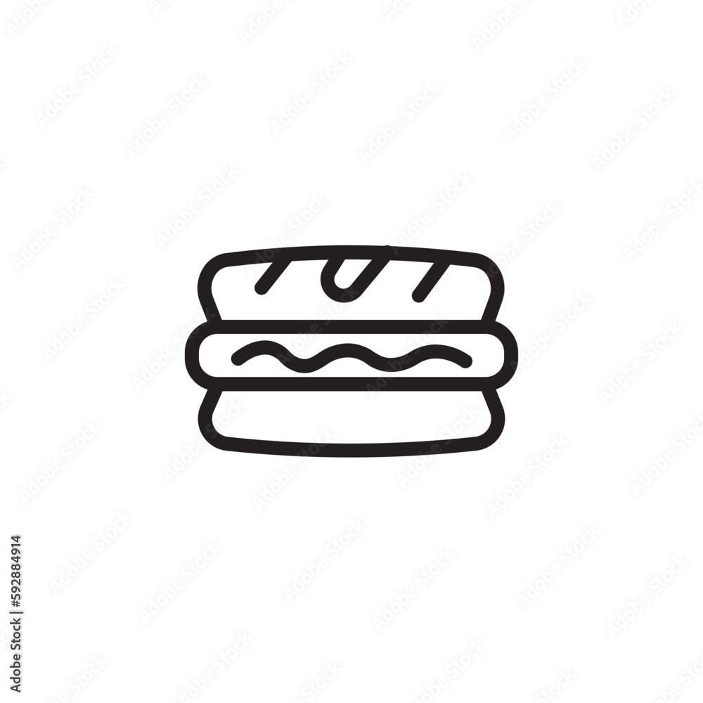 Bread Cake Hot Outline Icon Bread Cake Hot Outline Icon