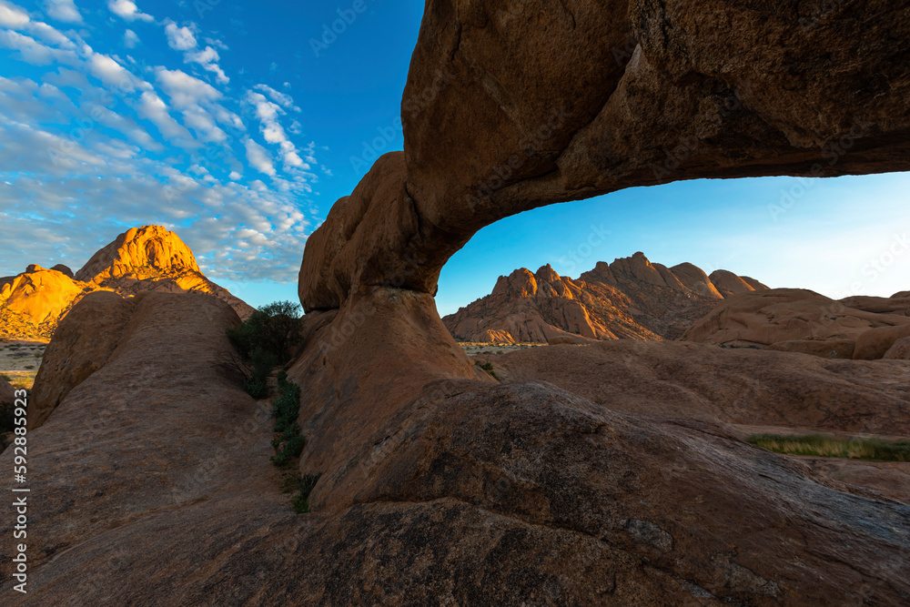 Granite rock arch at Spitzkoppe