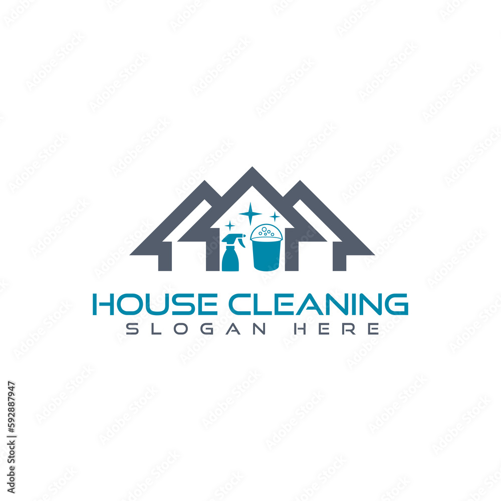House Cleaning service icon isolated on transparent dark background