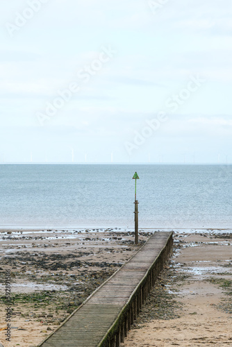 Seascape images taken from Llandudno Wales of the sea a jetty and a pier