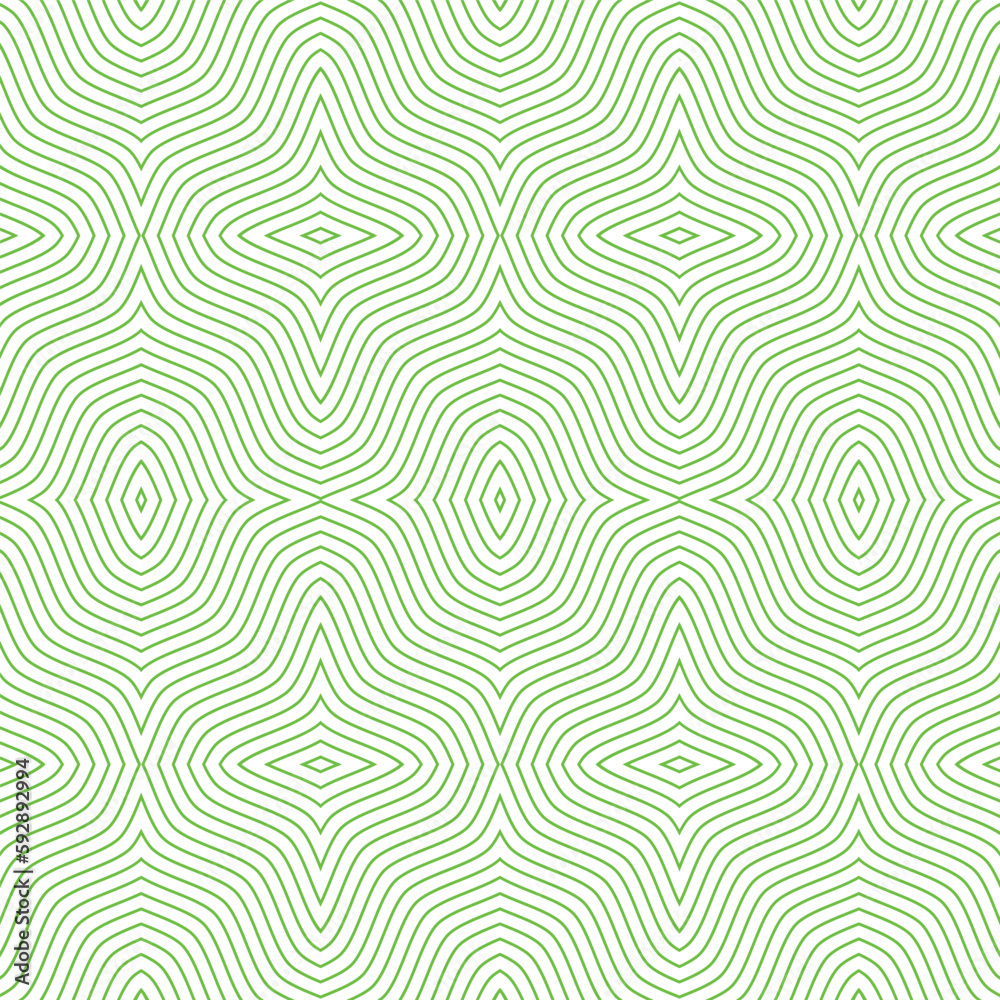 Green line and white abstract background