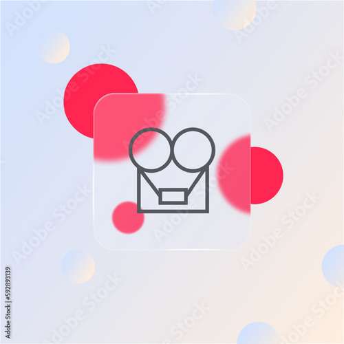 Projector icon. Broadcast, film, film, video, recording. Projector concept.