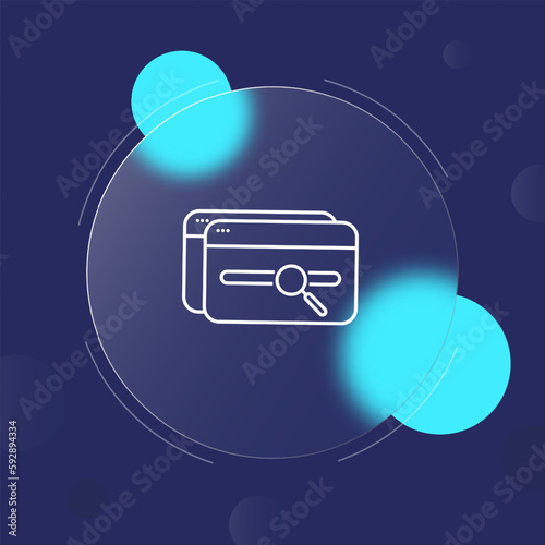 File icon. Search, storage, magnifier, increase. File concept.