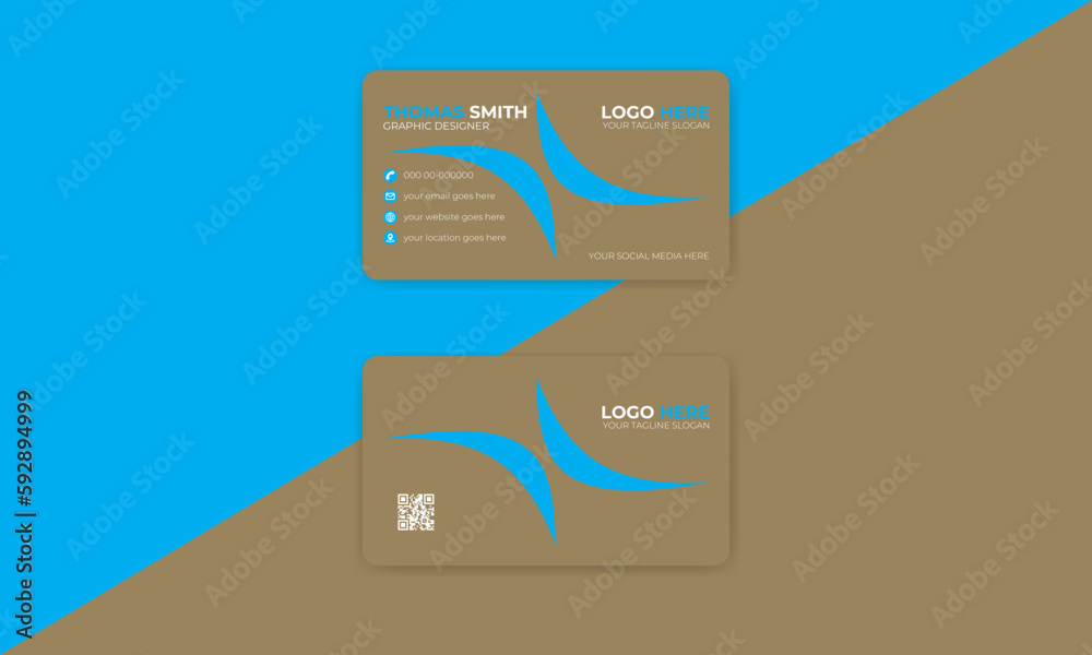 Modern Corporate Business Card Design.
