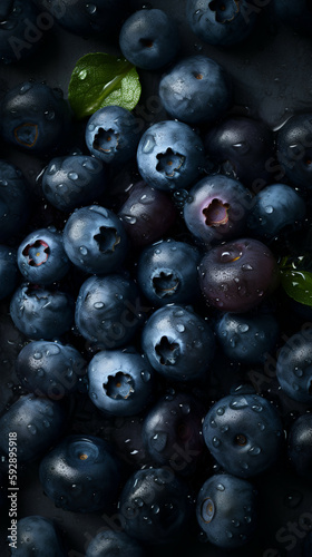 Juicy fresh fruit with water droplets  Generative AI