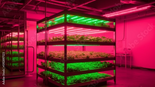 Electronic grow platform for high yield hydroponic crops. Generative AI