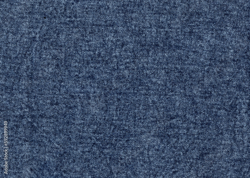 Solid piece of denim cotton dark blue fabric texture. Fine weave, smooth surface, no wrinkles