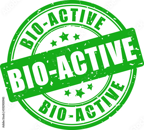 Bio-active green rubber stamp