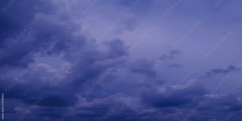 Obraz premium Abstract watercolor background . Grunge wallpaper of blue sky with white clouds . Summer heaven bright cloudscape . 