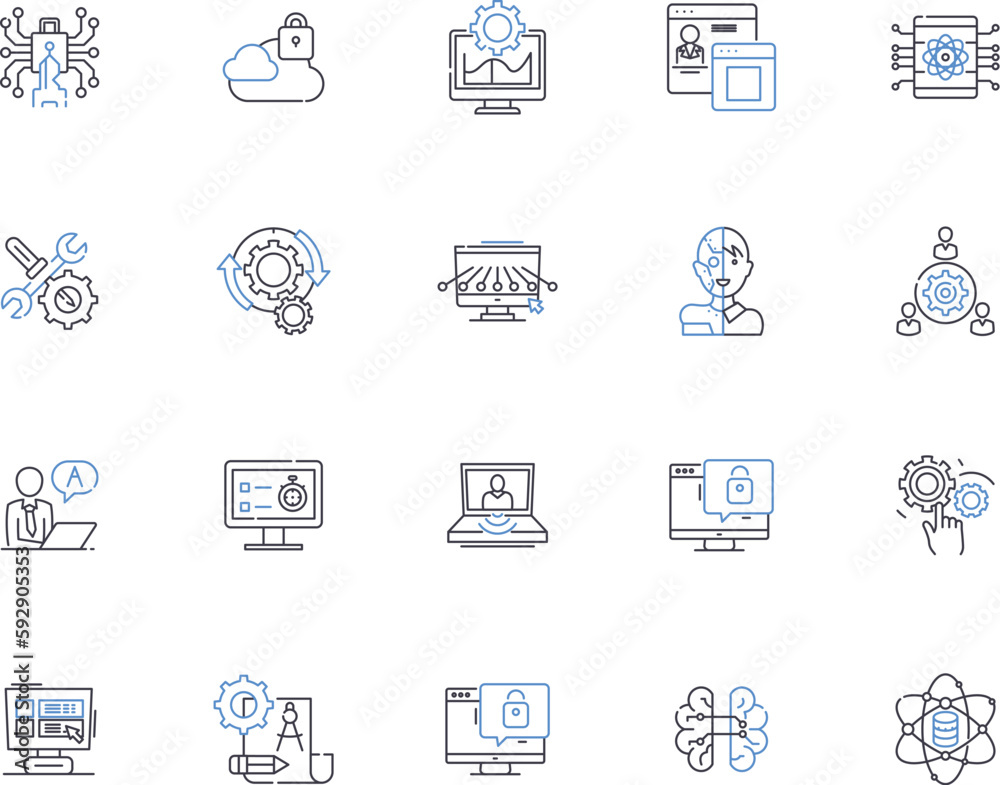 Security outline icons collection. safety, protection, safeguard, safeguard, trustworthiness, vigilance, defense vector and illustration concept set. watchfulness, wariness, care linear signs Security outline icons collection. safety, protection, safeguard, safeguard, trustworthiness, vigilance, defense vector and illustration concept set. watchfulness, wariness, care linear signs