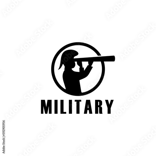 Lieutenant military captain logo design