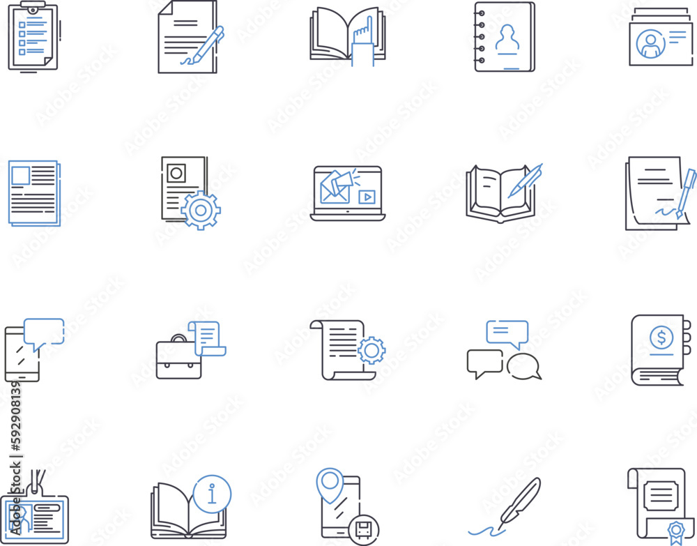 Office design outline icons collection. Office, Design, Interior, Decoration, Layout, Arrangement, Architecture vector and illustration concept set. Furnishings, Colors, Lighting linear signs Office design outline icons collection. Office, Design, Interior, Decoration, Layout, Arrangement, Architecture vector and illustration concept set. Furnishings, Colors, Lighting linear signs