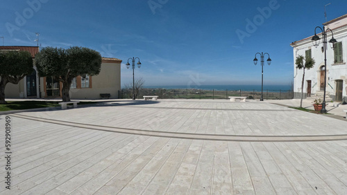 Wallpaper Mural The square of Campomarino, a painted village of Molise in Italy. Torontodigital.ca