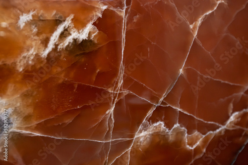 Red amber natural gemstone slab texture Onyx Amber Premium close up
