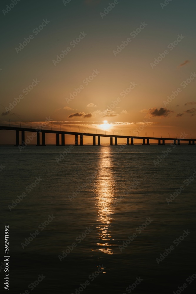 Sunrise at the Vasco da Gama Bridge, Lisbon, Portugal Sunrise at the Vasco da Gama Bridge, Lisbon, Portugal