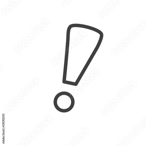 Vector illustration of an exclamation mark