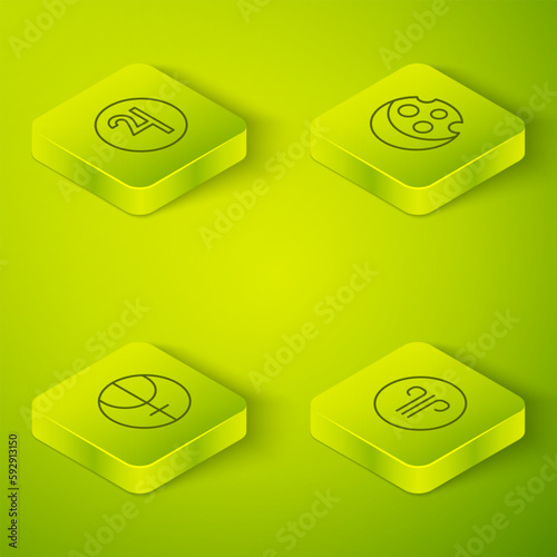 Set Isometric line Eclipse of the sun, Neptune planet, Windy weather and Symbol Jupiter icon. Vector