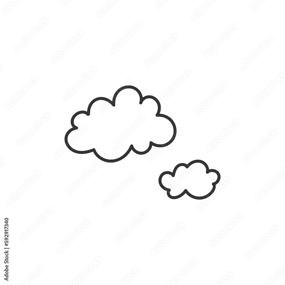 Hand drawn rain vector icon. Cloud flat sign design. Rainy cloud vector symbol pictogram. Rainfall icon. UX UI icon. Linear icon Hand drawn rain vector icon. Cloud flat sign design. Rainy cloud vector symbol pictogram. Rainfall icon. UX UI icon. Linear icon