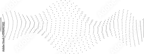 Half tone wavy background with pink and blue