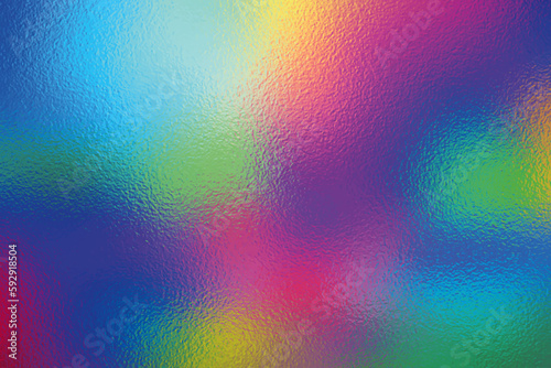 Saturate holographic rainbow foil texture  iridescent gradient background for prints. Vector illustration.