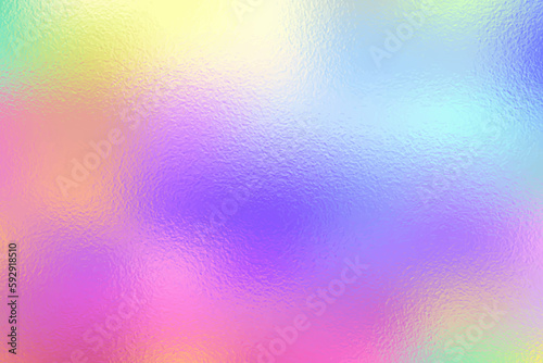 Colorful unicorn rainbow foil texture   holographic gradient background for web use. Vector illustration.
