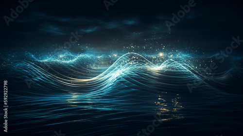 Psychic Waves concept design Generative AI