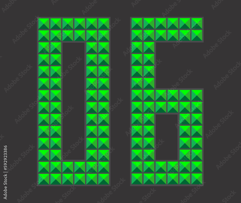 Vector Alphabet Number 6 Vector Alphabet Number 6