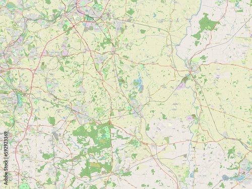 Bassetlaw, England - Great Britain. OSM. No legend