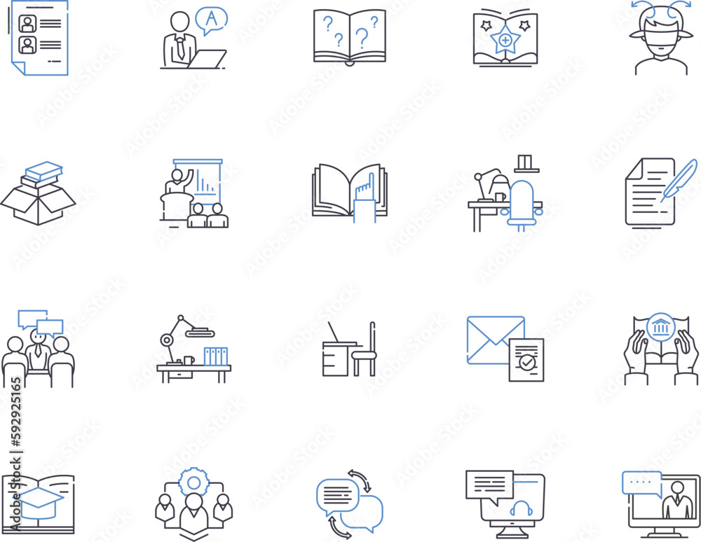 Learning business outline icons collection. business, learning, marketing, strategies, entrepreneurship, finance, sales vector and illustration concept set. management,investment,networking linear Learning business outline icons collection. business, learning, marketing, strategies, entrepreneurship, finance, sales vector and illustration concept set. management,investment,networking linear