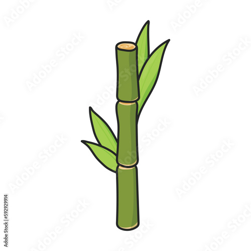 Fototapeta Naklejka Na Ścianę i Meble -  Stem of sugar cane vector icon.Color vector icon isolated on white background stem of sugar cane .