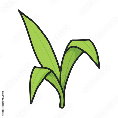 Stem of sugar cane vector icon.Color vector icon isolated on white background stem of sugar cane .