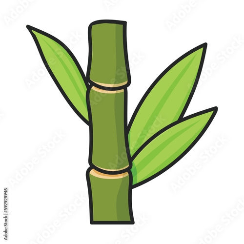 Stem of sugar cane vector icon.Color vector icon isolated on white background stem of sugar cane .