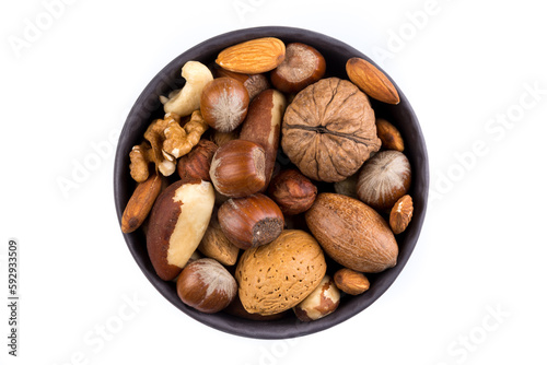 Nuts mix in bowl