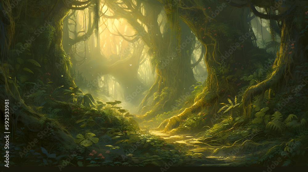 深緑の森 No.002 | Dark green forest Generative AI 深緑の森 No.002 | Dark green forest Generative AI
