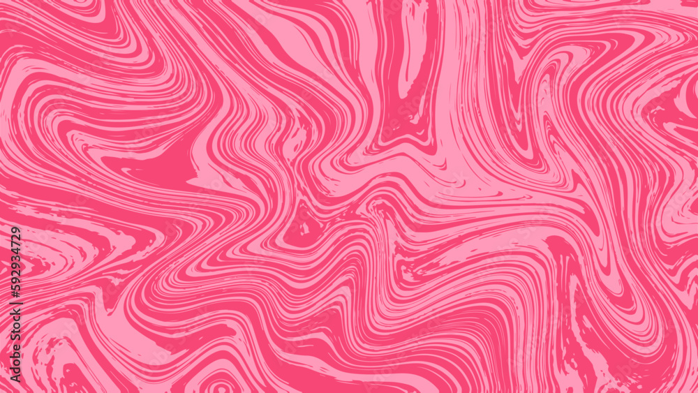 This pink background texture has an abstract and fluid appearance resembling marbles. The texture is flat and has a vector format, and it can be used as a cover design template. 