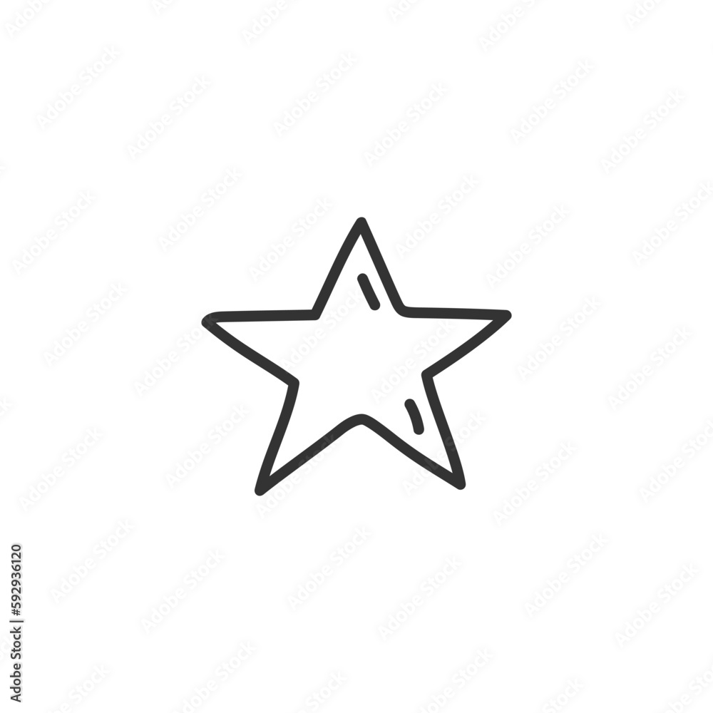 Hand drawn star flat sign design. Hand drawn star vector icon. Pictogram of magic wand symbol. UX UI icon. Star linear icon Hand drawn star flat sign design. Hand drawn star vector icon. Pictogram of magic wand symbol. UX UI icon. Star linear icon