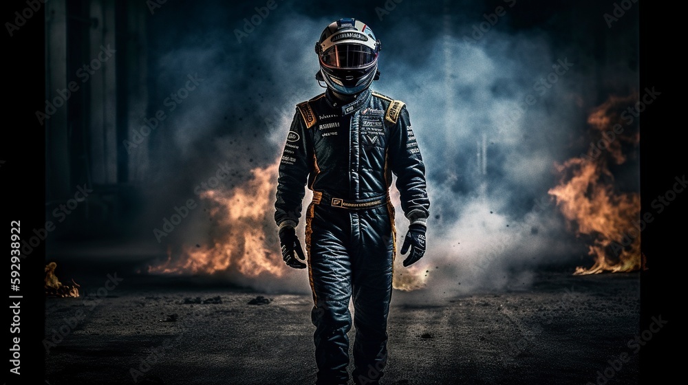 Fototapeta premium Formula 1 Pilots, Generative AI, Illustration