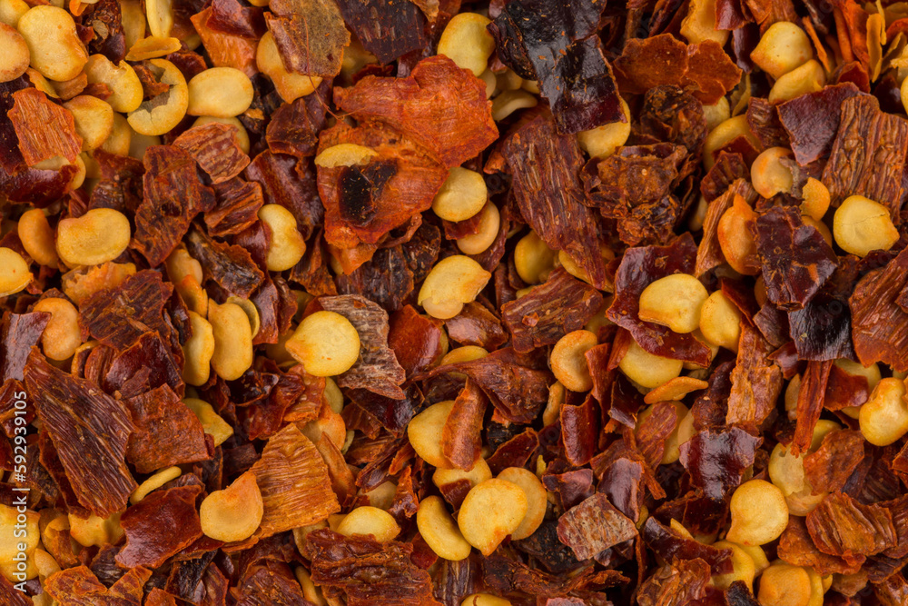 Pile of a crushed red pepper Pile of a crushed red pepper