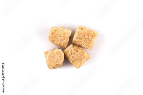 Brown cane sugar cubes