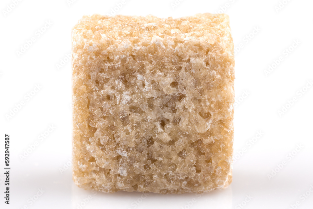 brown sugar cube isolated brown sugar cube isolated