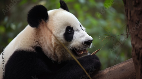 photo of giant panda  the giant panda is Endangered species