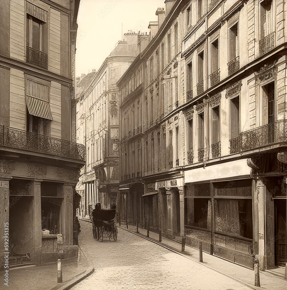 French street from 1900