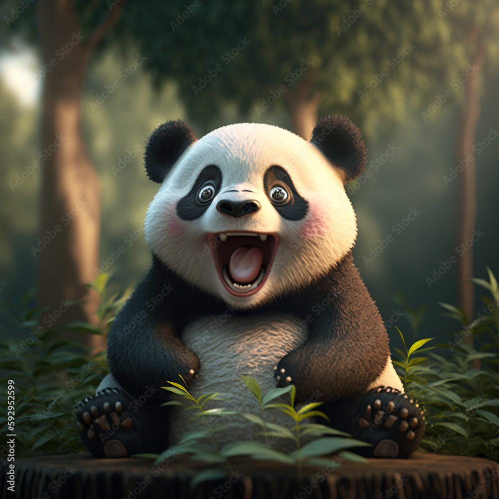 Laughing Baby Panda