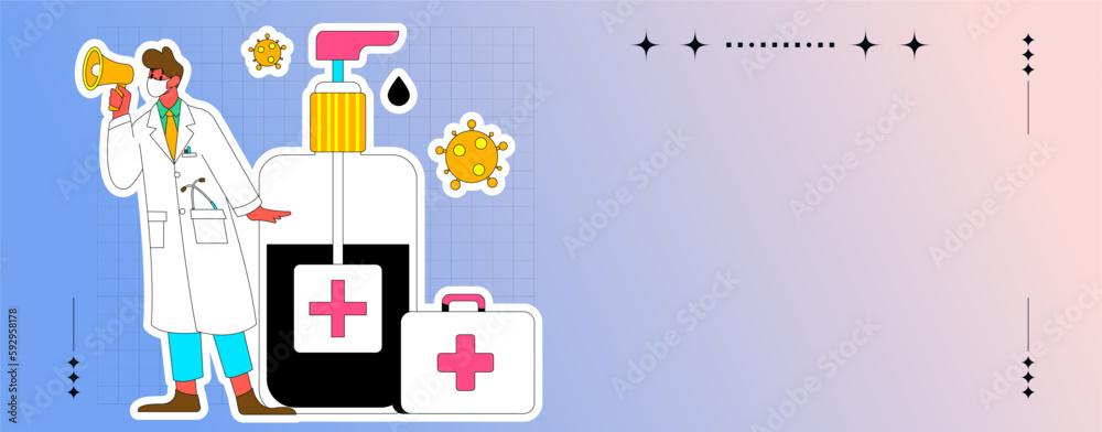 Medical Characters Anti-epidemic Flat Vector Concept Operation Hand Drawn Illustration
Medical Characters Anti-epidemic Flat Vector Concept Operation Hand Drawn Illustration